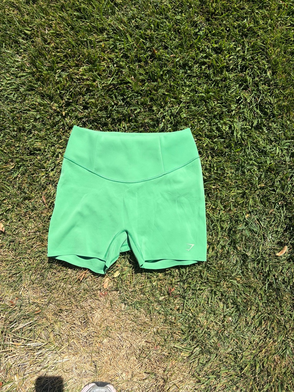 Gymshark Mint Green High-Waist Bike Shorts